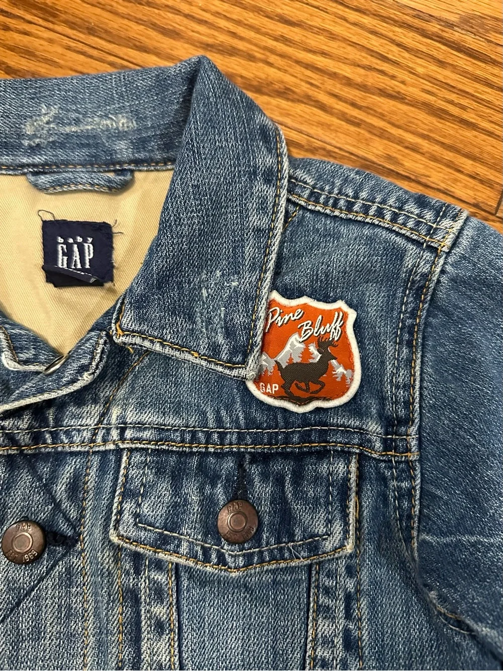 GAP Kids Blue Denim Jacket with Patch